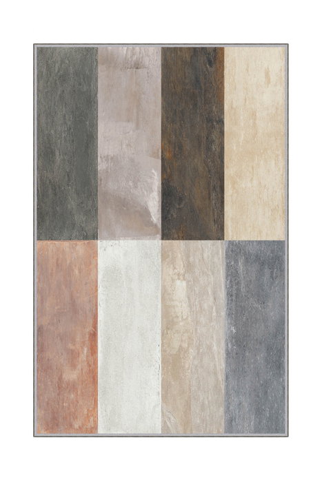 Conceptum Alfombra Multicolor con Impresión 3D de 120 x 180 cm